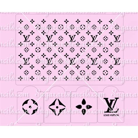 louis vuitton cake stencil ebay